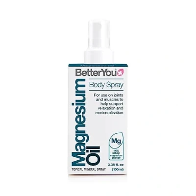 Imagen de BetterYou Aceite Corporal de Magnesio Transdérmico Spray 100 ml Ayuda para Mejorar el Descanso y la Recuperación Muscular Reducción del Cansancio Fatiga Apto Veganos