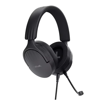 Imagen de Trust Gaming GXT 489 Fayzo Cascos para PC, PS5, PS4, Xbox Series XS, Switch, Mobile, 3.5 mm, 85% Plástico Reciclado, Auriculares Over Ear Micrófono con Cancelación de Ruido Negro
