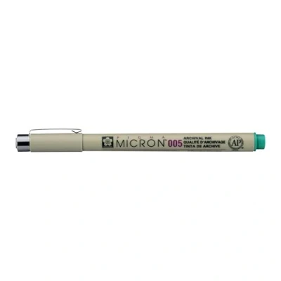 Imagen de SAKURA Pigma Micron 005 Fineliner 0,20 mm Verde Tinta resistente al agua y de calidad archivo