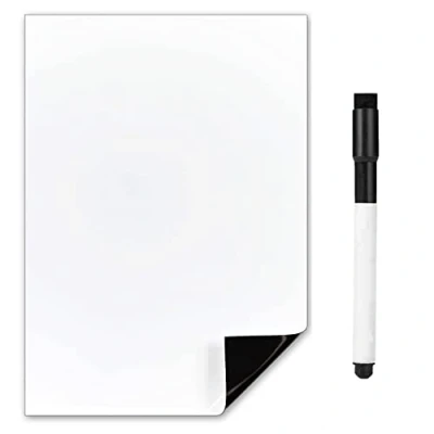Imagen de TABLÓN DE NOTAS MAGNÉTICO A5 BORRABLE BLANCO TABLA IMÁN NEVERA COCINA OFICINA [LA TIENDA NEVERA]