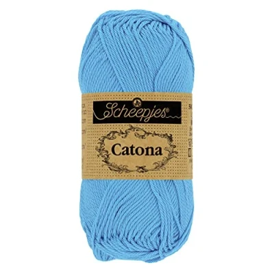 Imagen de Scheepjes 384 Polvo Azul Catona Hilo 10x10g