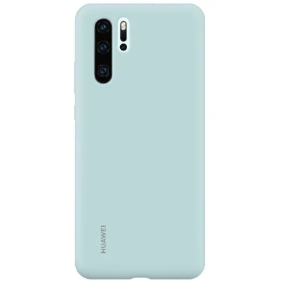 Imagen de Funda De Silicona Azul Claro Huawei Para P30 Pro