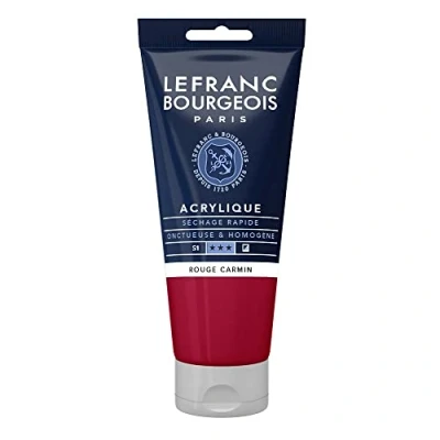 Imagen de Lefranc Bourgeois Acrílico, Rojo carmín, 80ml Tube