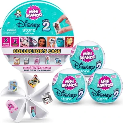 Imagen de 5 sorpresas Mini Brands Disney Store Series 2 Mystery Capsule Collectible Toy Combo Pack (Estuche de coleccionista y 3 cápsulas), MailBox