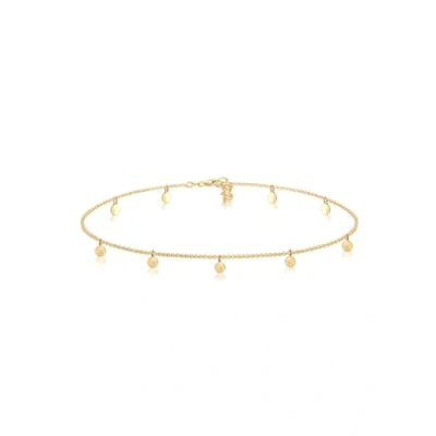 Imagen de Elli Collares Mujeres Gargantilla Geo Círculo Básico Mate Moneda de Plata Ley 925