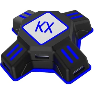 Imagen de GZW Shop Convertidor de Teclado y ratón, Adaptador KX Controlador Mando Juego para ratón/Teclado portátil USB 2.0 Compatible con PS4/XOne/NS Switch/PS3