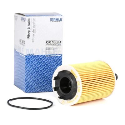 Imagen de MAHLE ORIGINAL OX 188D Filtro de aceite con junta Cartucho filtrante VOLKSWAGEN: Caddy 3, Golf 5, Polo IV Hatchback, AUDI: A4 B8 Avant, TT Coupé