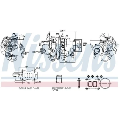 Imagen de Turbocompresor, sobrealimentación NISSENS 93632
