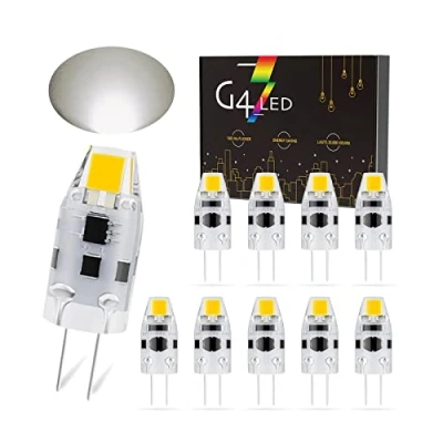 Imagen de G4 Bombillas LED, 2W LED sustituye a 20W halógenas, 180LM, AC/DC 12 24V, Dimmable, Base de Pin (Color : Blanco Natural)…