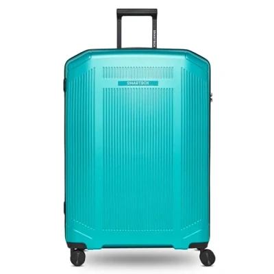 Imagen de SMARTBOX Edition 02 Artículos habituales, azul océano metálico, Koffer L (75 cm), Carro rígido con ruedas giratorias