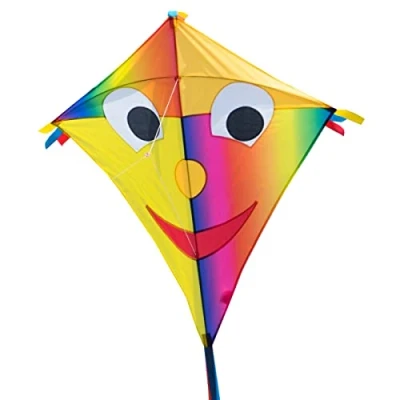 Imagen de CIM Gran Cometa SUPERCOMETA Happy Eddy Joker XL para niños Mayores de 6 años 102 x 108 cm Incluye Hilo 80 m y Colas a Rayas