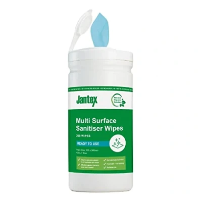 Imagen de Jantex Green Surface Toallitas desinfectantes para principiantes (200 mm, 200 unidades)