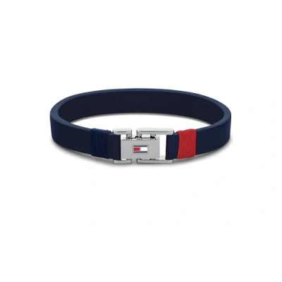 Imagen de Tommy Hilfiger Jewelry Pulsera para Hombre de Piel Azul marino 2790226S