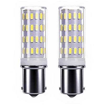 Imagen de 1156 Led 12v Bombillas 5W, Bayoneta Bombilla, AC/DC 24v, Equivalentes HalóGenas De 45 Vatios, luz Blanco Frío 6000K, para Iluminación interiores, jardines, Barco. (2 Piezas)