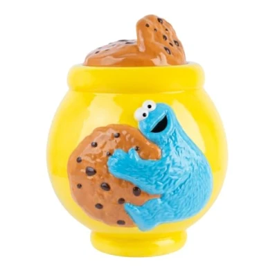 Imagen de Grupo Erik Galletero Barrio Sésamo Tarro cerámica XL galletas Almacenaje cocina hermético Figura ideal decoración