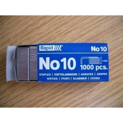 Imagen de Rapid Number No. 10 Grapas x 1000 en una caja para grapadora Rexel 4mm 9mm