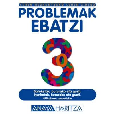 Imagen de Problemak ebatzi 3. (Cuadernos Primaria (50))