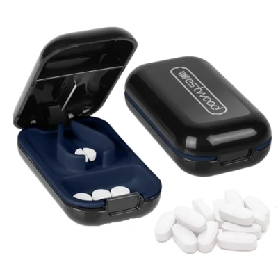 Imagen de 1 Articulo Partidor de Pastillas, Cortador Pastillas Ajustable, Tabletas Portátil, Divisor para Bolsillo Bolso