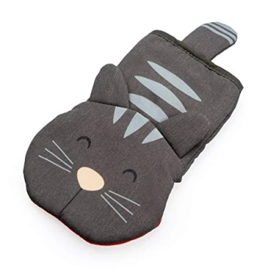 Imagen de Balvi Manopla Cocina Meow! Color Gris En Forma de Gato para Horno Resistente al Calor 250ºC P