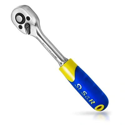 Imagen de S&amp;R Llave de carraca Trinquete reversible 45 dientes. Acero al cromo vanadio (1/4 pulgada)