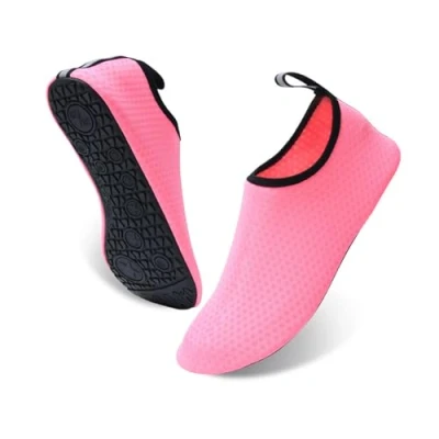 Imagen de Milaloko Zapatos Acuáticos Surf Buceo Natación Descalzos Secado rápido de Playa para Hombres y Mujeres, Rosa, 40 41