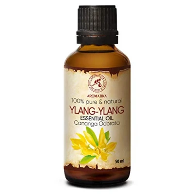 Imagen de Aceite Esencial de Ylang 50ml Cananga Odorata Aromaterapia 100% Puro para Piel y Cabello Masaje Cosméticos Difusores Velas Caseras