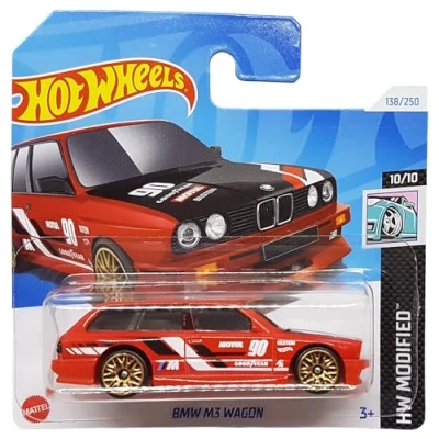 Imagen de Hot Wheels BMW M3 Wagon HW Modified 10/10 (138/250) HTD89 Rojo 2024 + Protector Short Card Frikimonkey