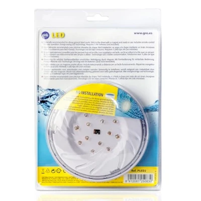 Imagen de Gre PLED2 Iluminación para Piscina. Conjunto de Dos Proyectores Led Blanco Piscina Elevada Acero, 8W. Luz Piscinas