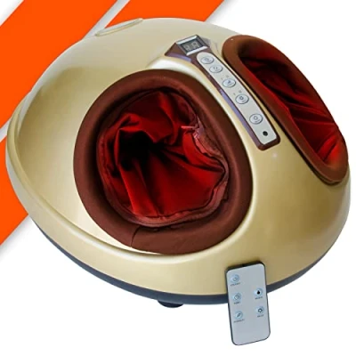 Imagen de Bonplus BP Masajeador de Pies con Control Remoto Masaje Shiatsu Calor Intensidad Regulable 3 Modos Salud (Marrón)