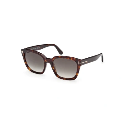 Imagen de TOM FORD Mujer FT1216 HAYLAY 52B Gafas de sol Acetato Havana Marrone Cuadrada Normal Sfumato