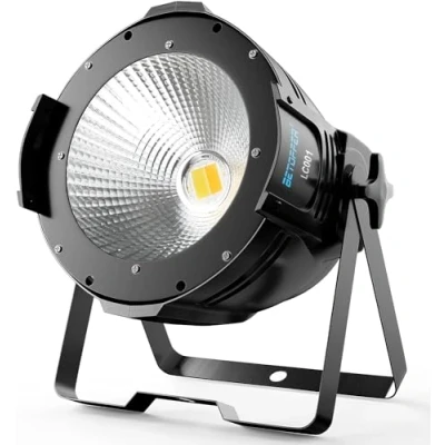 Imagen de BETOPPER Luces Discoteca DMX Par Foco Escenario Luz COB 100W DJ Proyector Profesional Blanco frío/Blanco Cálido Para Teatro Iglesia Boda Fotográfico Navidad Halloween LC001