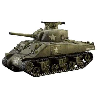 Imagen de Italeri 25751 1:56 US M4 Sherman (75 mm) modelismo, Kit, modelismo de pie, Manualidades, Hobby, encolado, Kit plastico, Fiel al Detalle, sin Pintar
