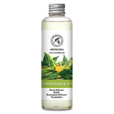 Imagen de Recambio de difusor Citronela &amp; Té 200ml Fragancia para el hogar Aromaterapia caña Recarga varillas difusoras Refill reed diffuser Lemongrass Tea