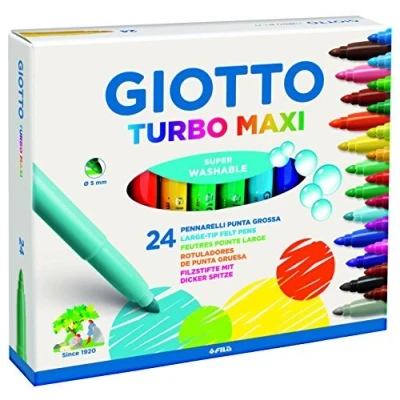 Imagen de Giotto Rotuladores de fibra Turbo Maxi (24 unidades)
