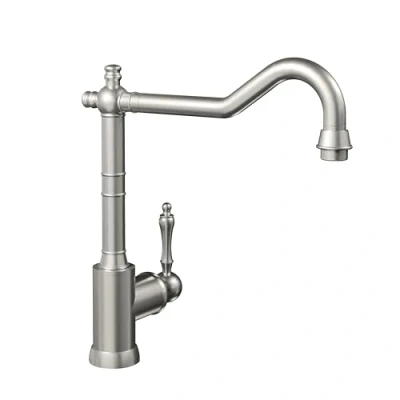 Imagen de Villeroy &amp; Boch Avia 2.0 924011LC Grifo monomando para cocina, baja presión, acero inoxidable macizo
