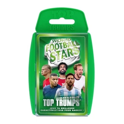 Imagen de Winning Moves Top Trumps World Football Stars Juego de Mesa Cartas batallas Formato Viaje Versión en francés