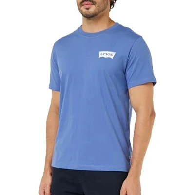 Imagen de Levi&#039;s Graphic Crewneck TEE Camiseta estampada, Hombre, Talla: Small, Coastal fjord