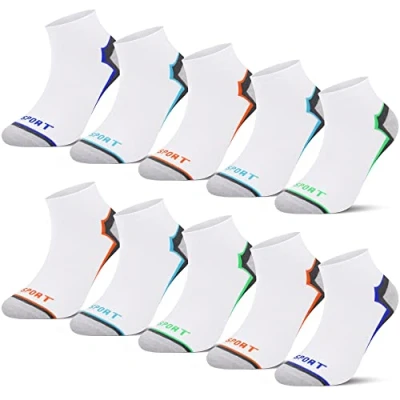 Imagen de L&amp;K Pack de 12 Calcetines deporte Sneaker Cortos para hombre multicolor 2122 39 42