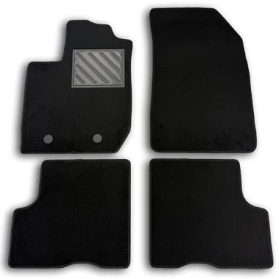Imagen de Alfombrillas para Dacia Duster II 2WD 4WD Desde 2018 de Coche a Medida, Antideslizantes, talonera Goma Reforzada, Botones fijación