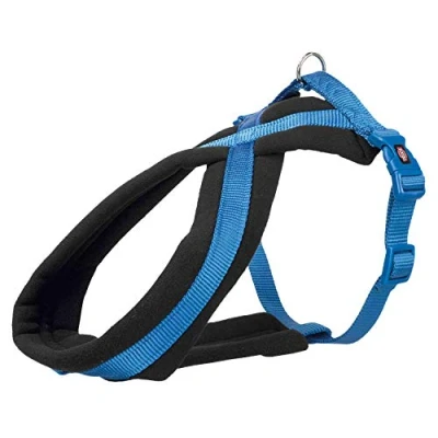 Imagen de TRIXIE Arnés premium con relleno de vellón, M: 4580 cm/25 mm, Azul(Royal Blue)