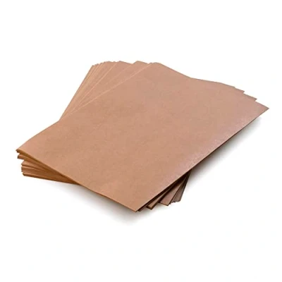 Imagen de MD Labels Papel de estraza autoadhesivo A4 50 hojas etiquetas adhesivas marrones para escribir latas almacenamiento, lisas