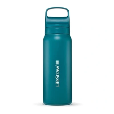 Imagen de LifeStraw Go Series Botella de acero inoxidable con filtro agua, Filtra bacterias, parasitos y microplasticos 700 ml