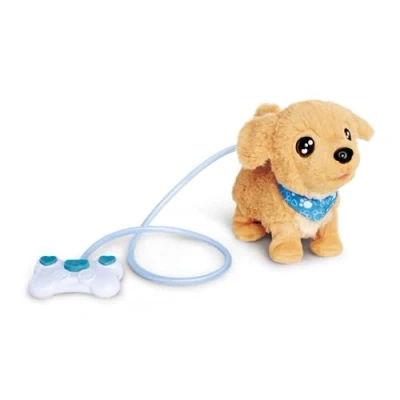 Imagen de Simba Chichi Love Loomy Golden Retriever 105890064 Perro de Juguete Interactivo para niños a Partir 3 años, con Funciones, Sonido y Control Cable Luminoso