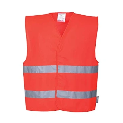 Imagen de Portwest Chaleco Con Dos Bandas, Tamaño: L/XL, Color: Rojo, C474RERL/XL