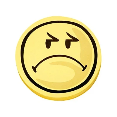 Imagen de magnetoplan 1111564 Etiquetas despegables con cara triste, amarillo