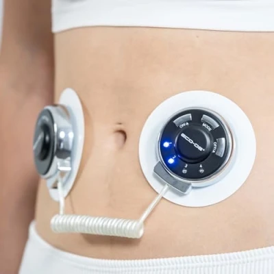 Imagen de ECODE® EMS Estimulador Digital Muscular Electroestimulador Compact Tens Double sin cables ECO 304