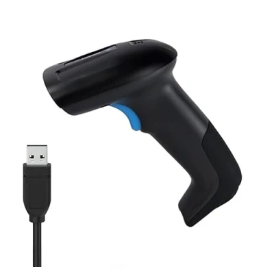 Imagen de Escáner de Código Barras con Cable, QR, Longitud del Cable 1,7 m, Códigos 1D/2D, Automático, USB, COM Virtual, Matriz CMOS, Prefijo y Sufijo, HDWR HD580
