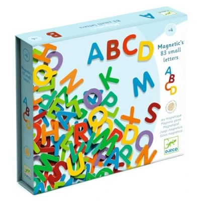 Imagen de DJECO Calendarios de advientoImanes y Juguetes magnéticosDJECOMagnéticos 83 Letras pequeñas, Multicolor (15)