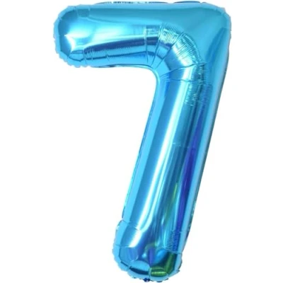 Imagen de Globos de Cumpleãnos 7 Azul,101 CM Globo Numeros Gigantes Grandes Decoracion,Globo Numero 7,Globos Niño Niña Adultos,Vuelan con Helio…