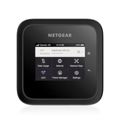Imagen de NETGEAR Nighthawk M6 Pro (MR6450), Router 5G con Ranura Sim Desbloqueada, Hotspot WiFi Portátil, Módem Móvil para Hogar/Negocio, &amp; 4G MiFi, 6E AX3600 , hasta 32 dispositivos
